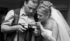 Bride and photographer